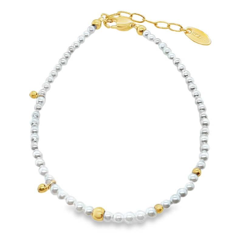 FRESHWATER PEARL BEADED BRACELET  #807-00846