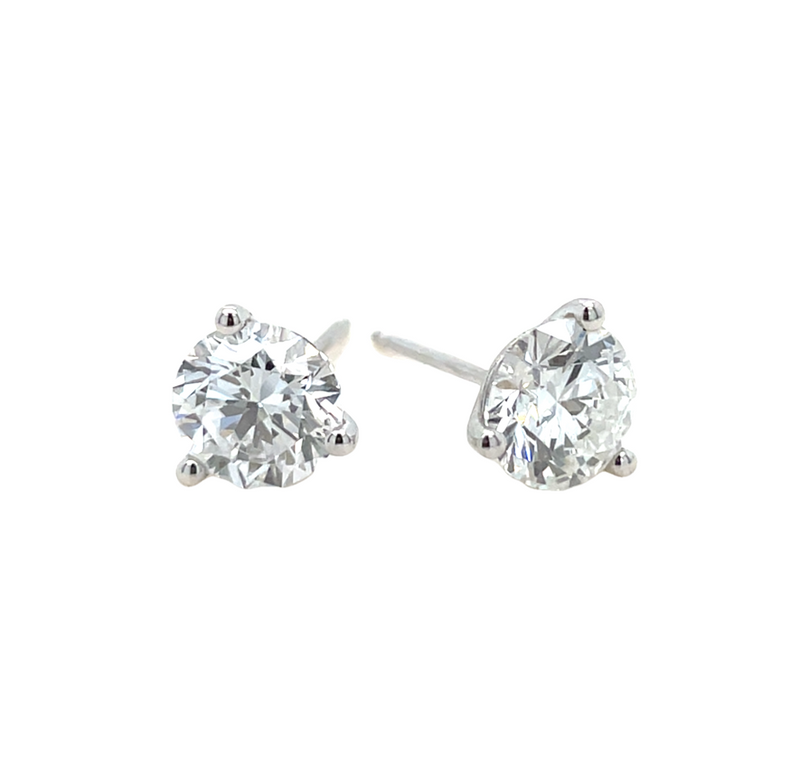 14K WHITE GOLD DIAMOND EARRINGS