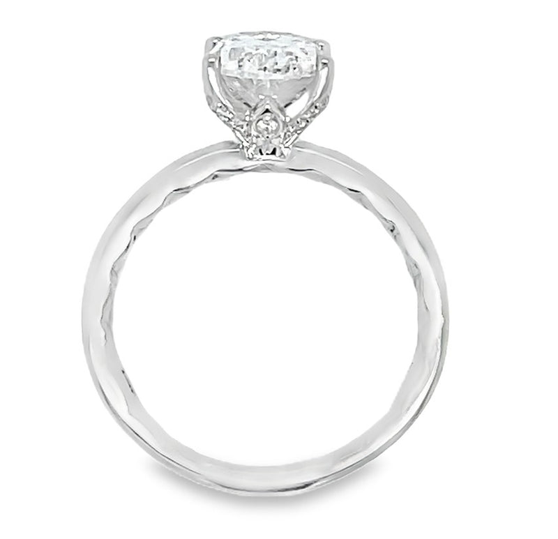 14K WHITE GOLD DIAMOND SEMI MOUNT  #100-00083