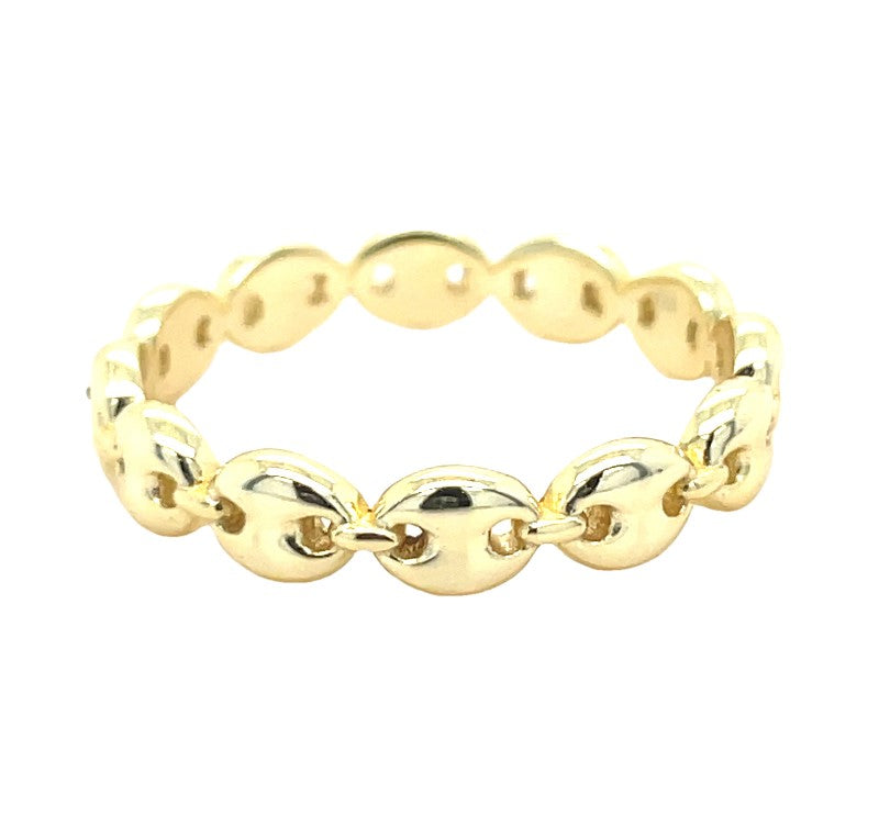 GOLD PLATED STERLING SILVER RING