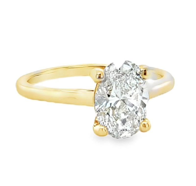 14K YELLOW GOLD DIAMOND RING  #100-00109