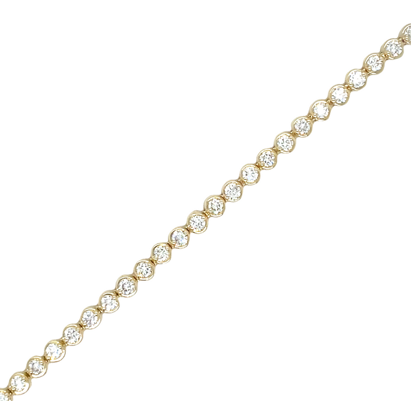 14K YELLOW GOLD DIAMOND BRACELET