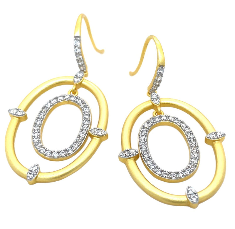 GOLD PLATED STERLING SILVER EARRINGS