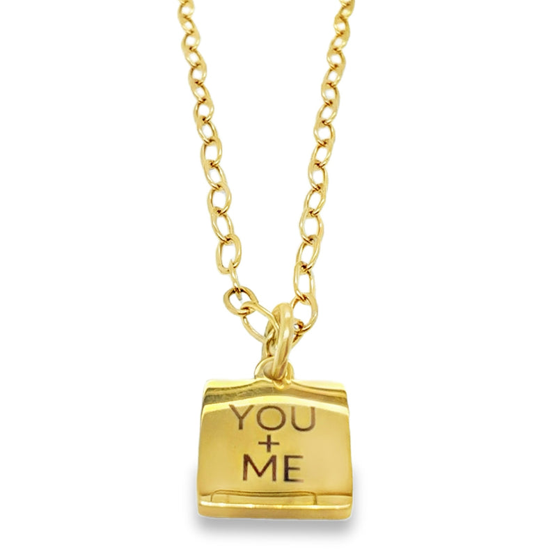 GOLD PLATED STAINLESS STEEL NECKLACE  #805-779