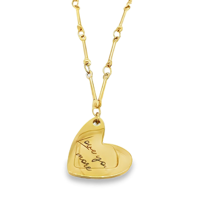 GOLD PLATED STAINLESS STEEL NECKLACE  #805-00765