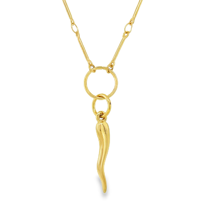 GOLD PLATED STAINLESS STEEL NECKLACE  #805-00898