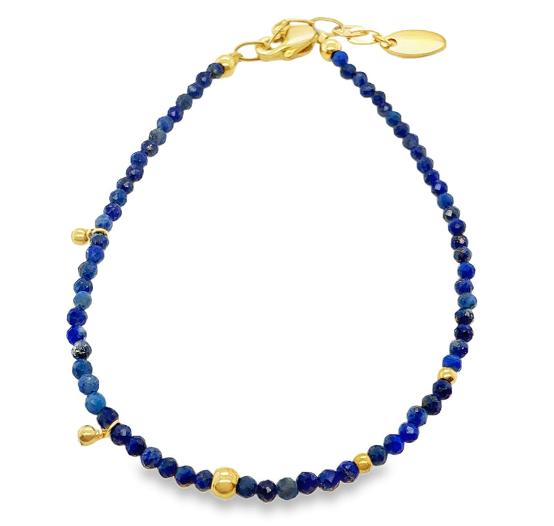 LAPIS BEADED BRACELET  #807-00843
