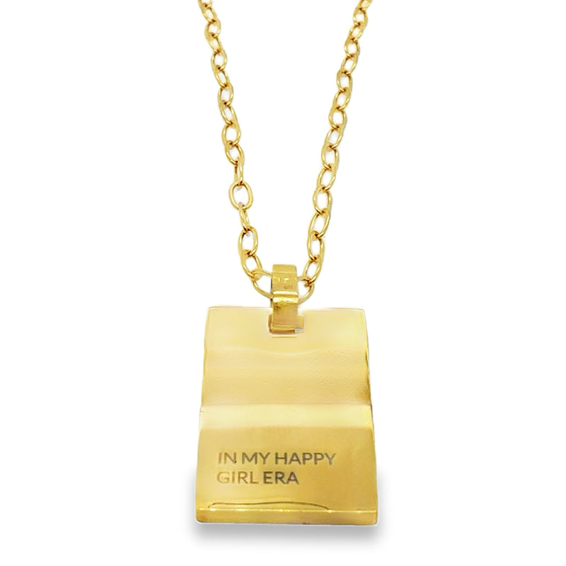 GOLD PLATED STAINLESS STEEL NECKLACE  #805-00775