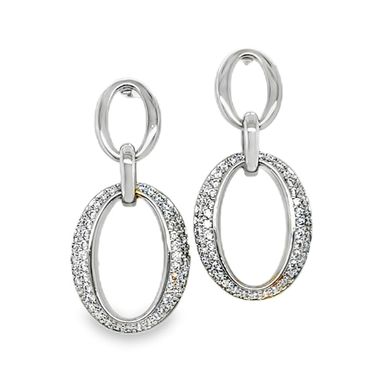 RHODIUM PLATED EARRINGS  #806-00711