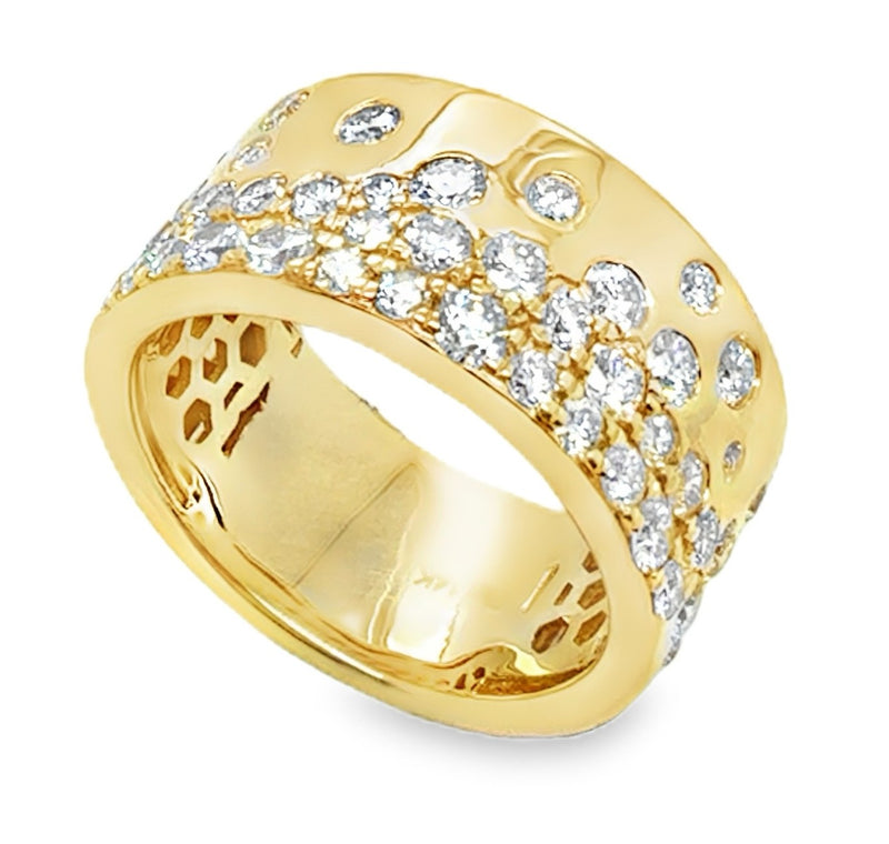 14K YELLOW GOLD DIAMOND RING  #110-00175