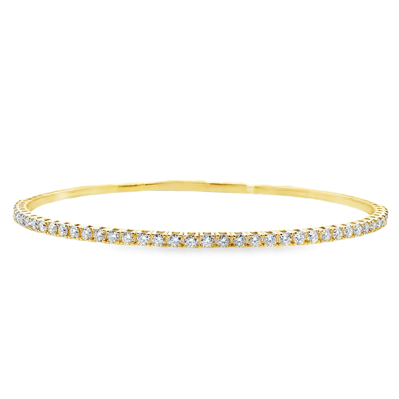 14K YELLOW GOLD DIAMOND BRACELET  #170-00177