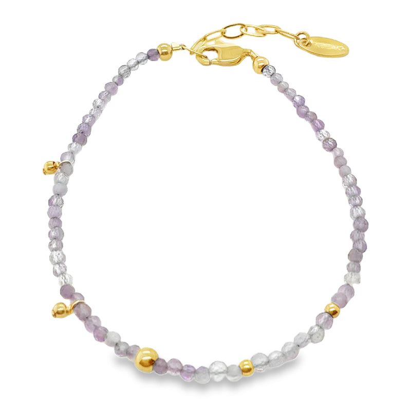 AMETHYST BEADED BRACELET  #807-00856
