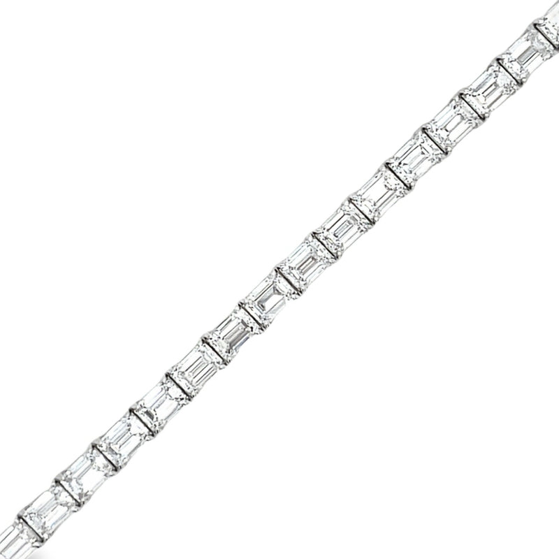 14K WHITE GOLD DIAMOND BRACELET  #170-00140