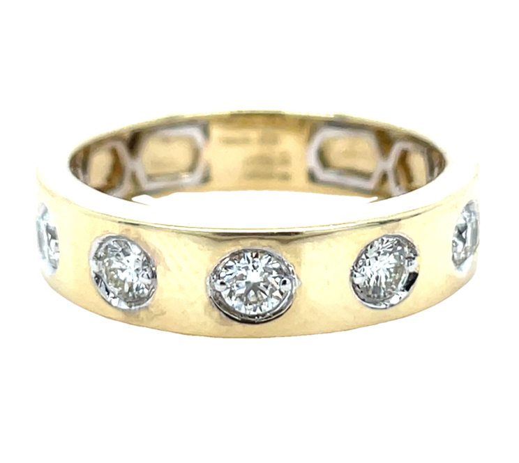 14K YELLOW GOLD DIAMOND RING