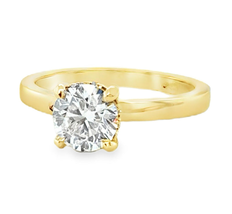 14K YELLOW GOLD DIAMOND RING #100-00108