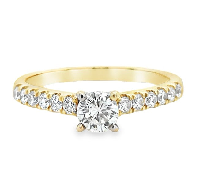 14K YELLOW GOLD DIAMOND RING STYLE # 100-00049