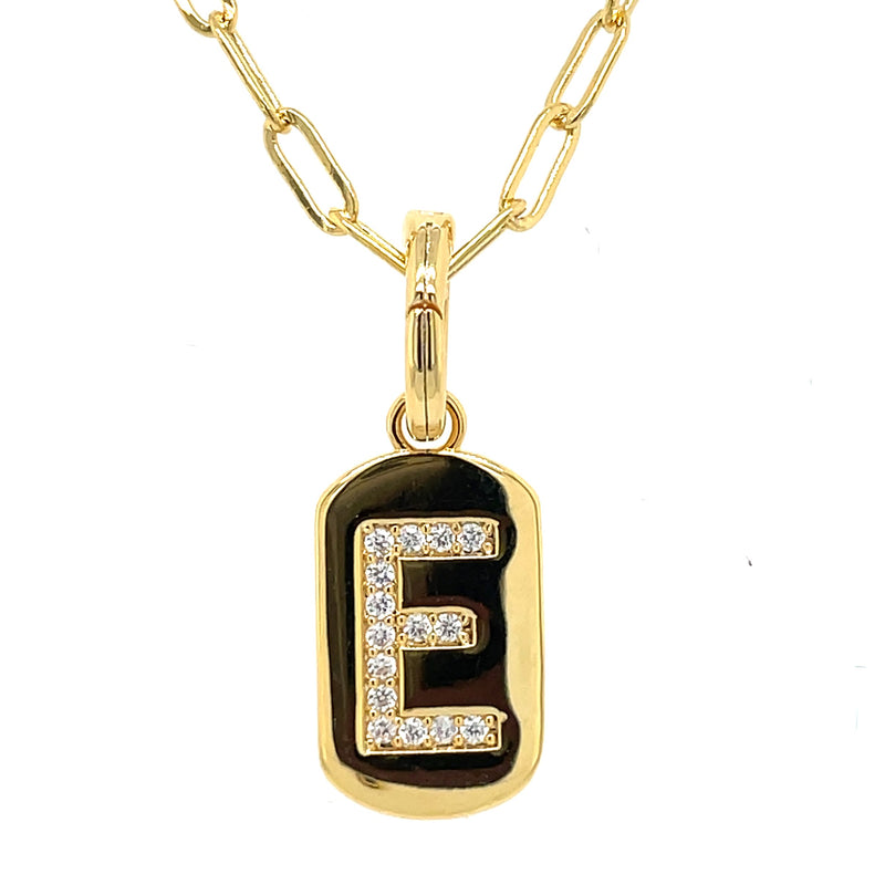 GOLD PLATED INITIAL NECKLACE