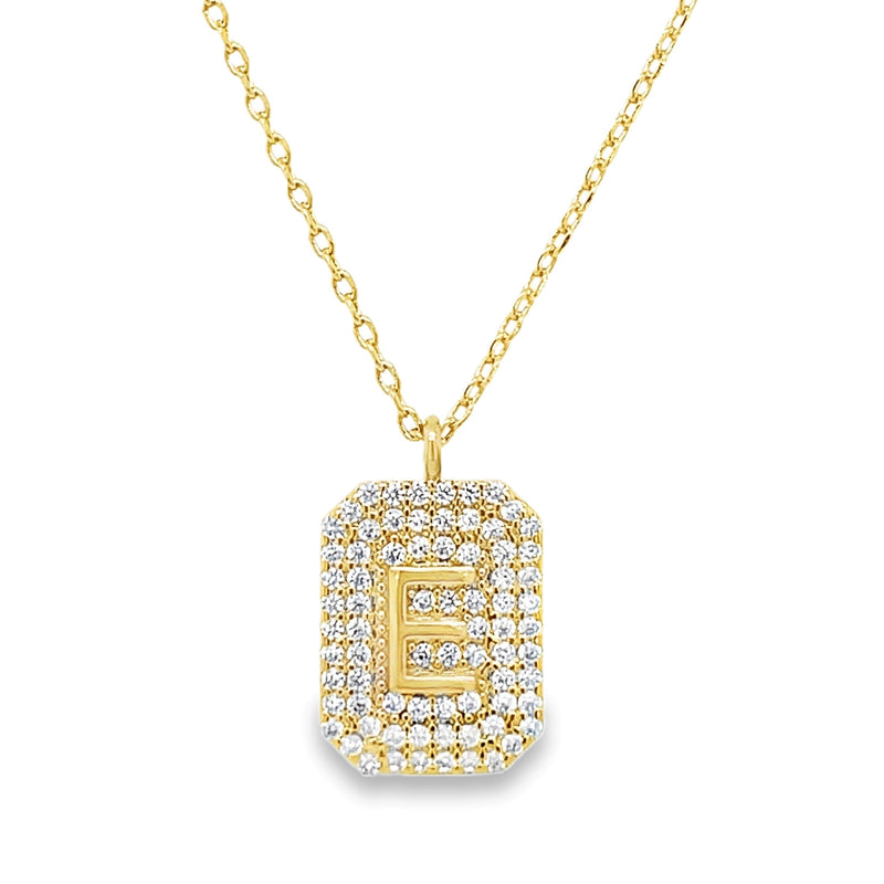 GOLD PLATED INITIAL NECKLACE  #805-00269