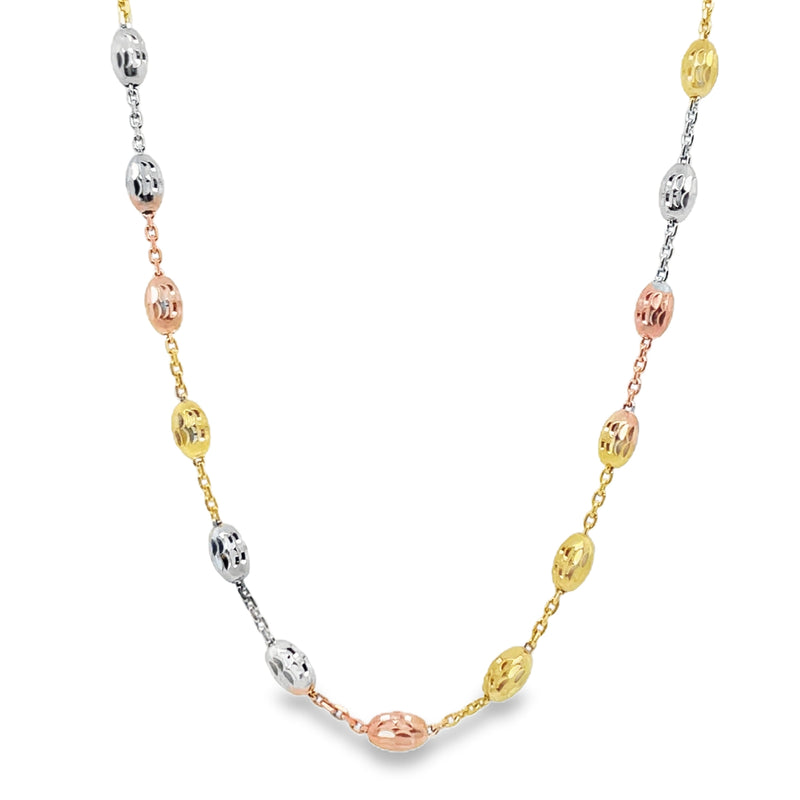 GOLD AND ROSE GOLD STERLING SILVER NECKLACE