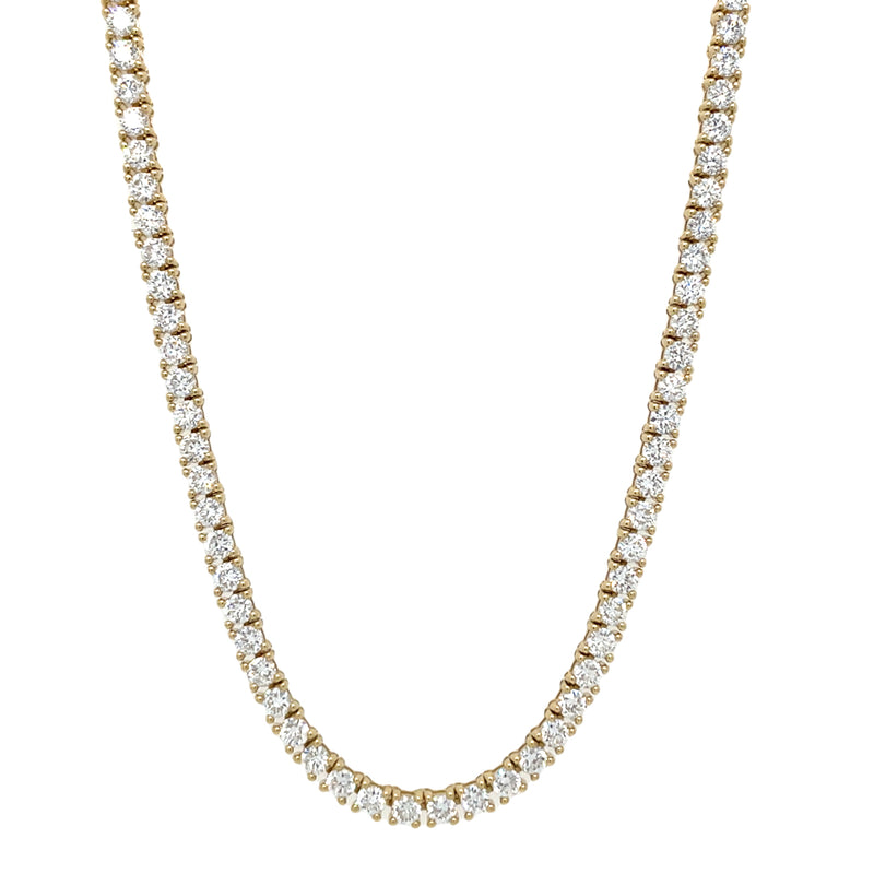 14K YELLOW GOLD DIAMOND NECKLACE