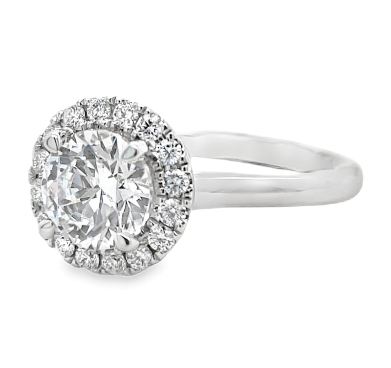 14K WHITE GOLD DIAMOND SEMI-MOUNT  #100-00043