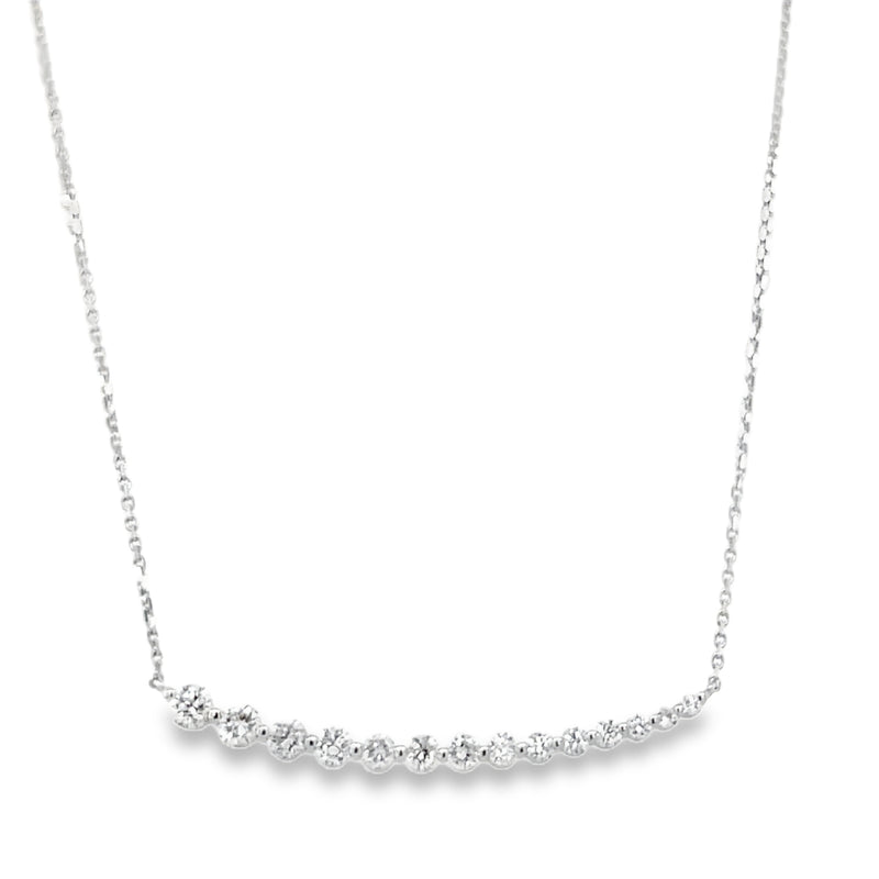 14K WHITE GOLD DIAMOND NECKLACE  #165-00260