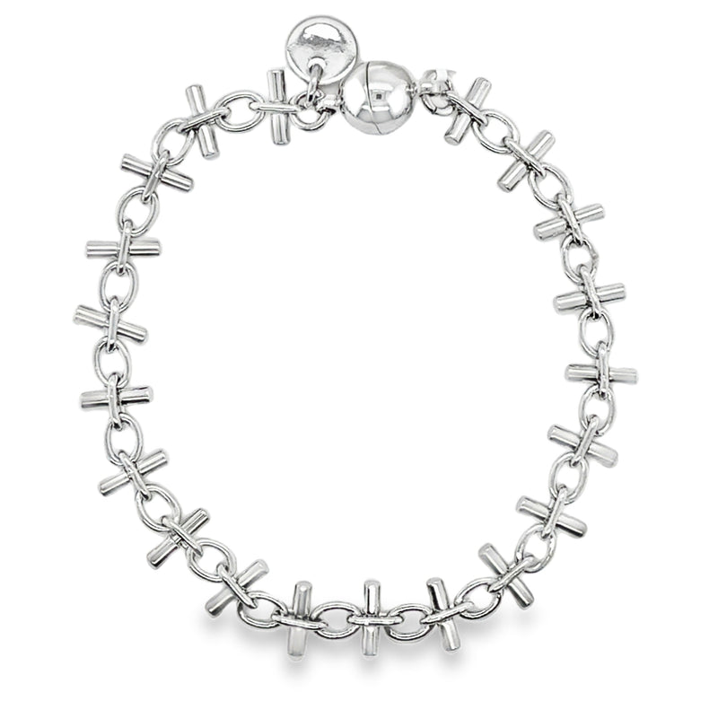 RHODIUM PLATED BRACELET  #807-00794
