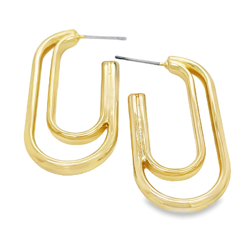 GOLD PLATED EARRINGS  #806-00581