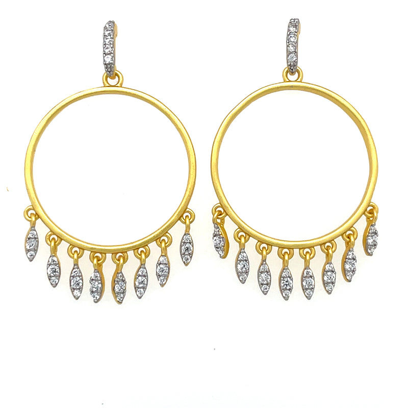 GOLD PLATED STERLING SILVER EARRINGS