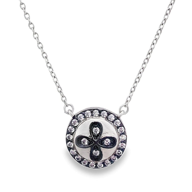 STERLING SILVER CLOVER NECKLACE  #640-00204