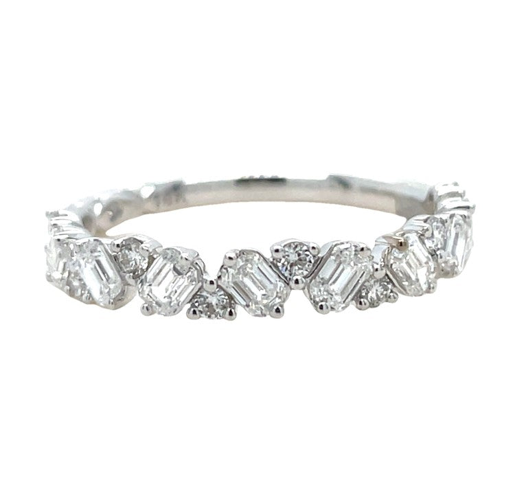 14K WHITE GOLD DIAMOND BAND