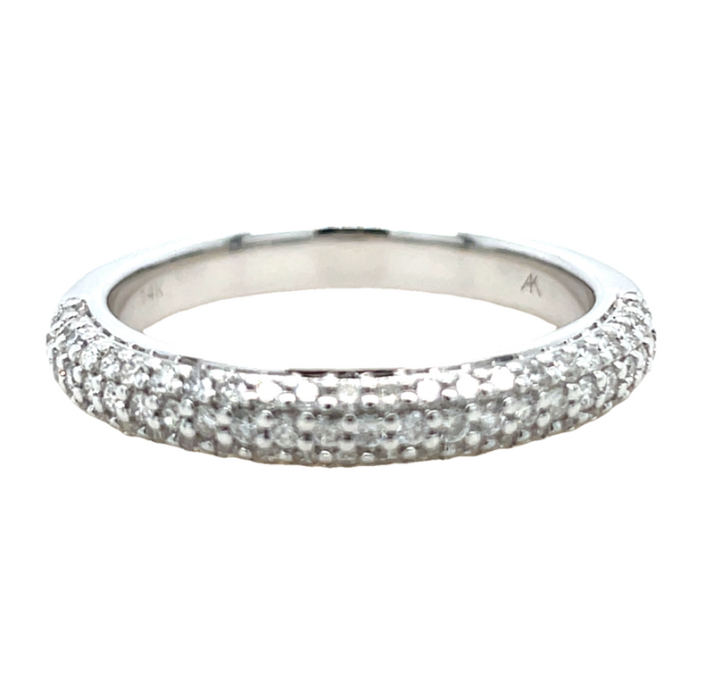 14K WHITE GOLD DIAMOND RING