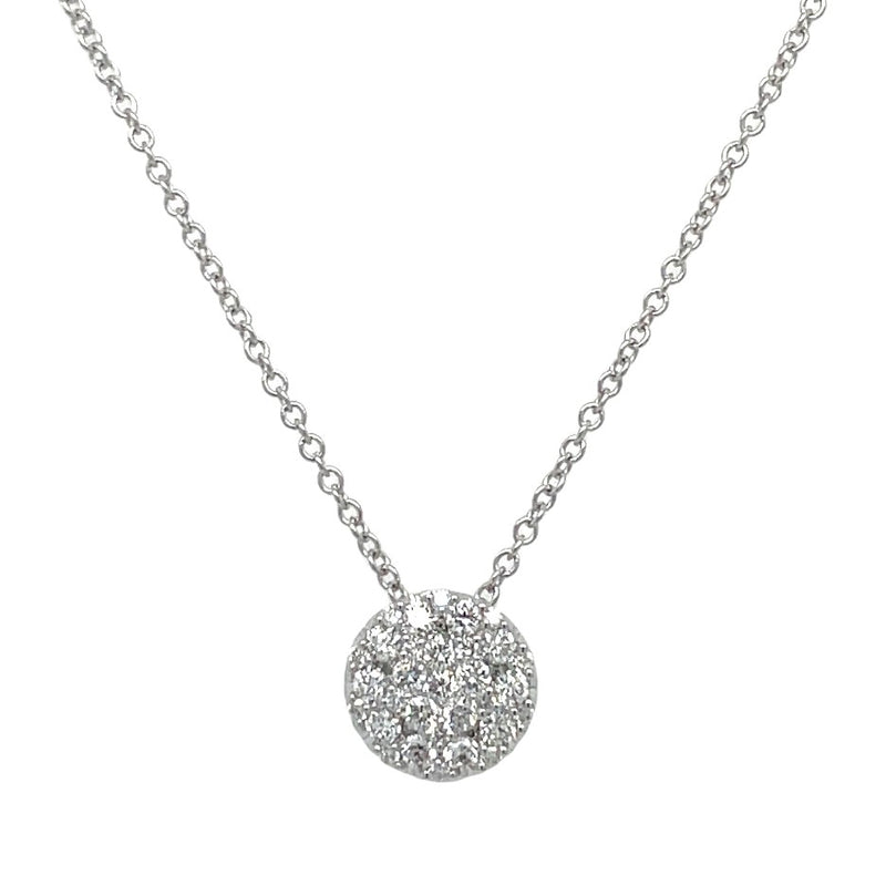 14K WHITE GOLD DIAMOND NECKLACE