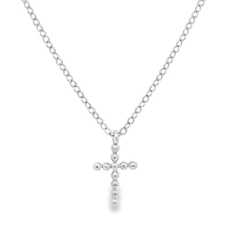 STERLING SILVER CROSS NECKLACE  #640-00139