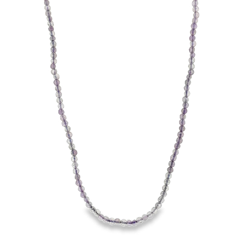 LIGHT PURPLE AMETHYST BEADED NECKLACE  #805-00818