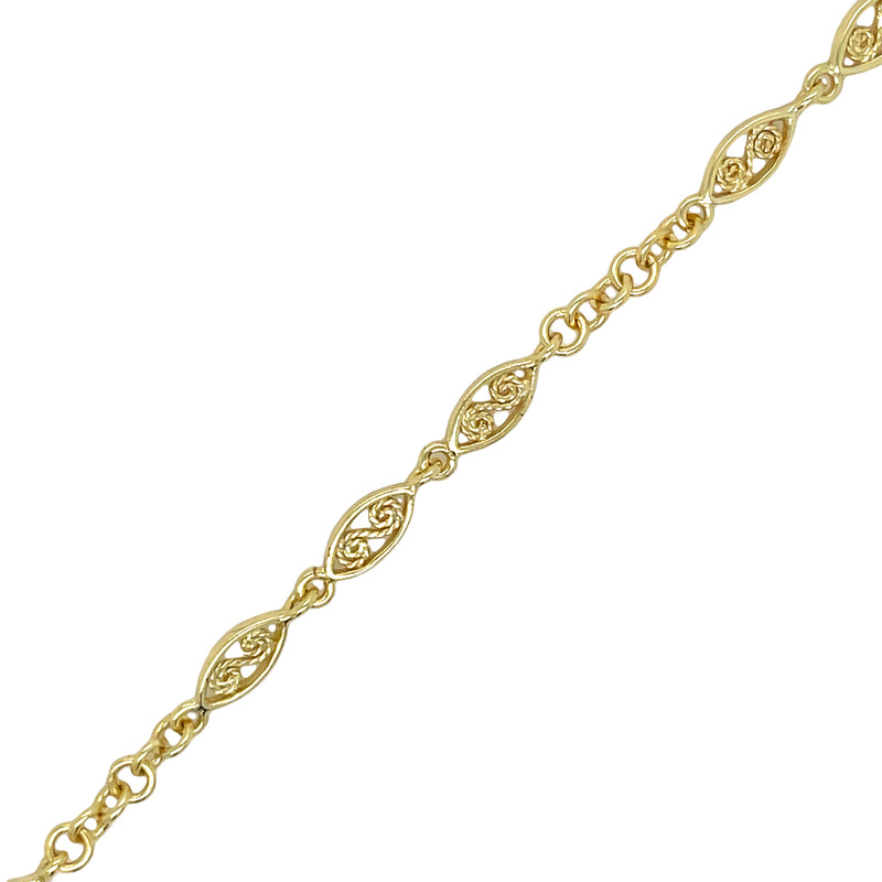 GOLD PLATED STERLING SILVER BRACELET