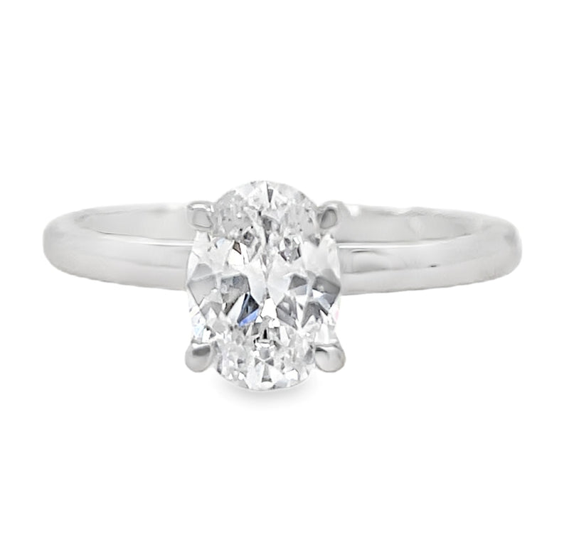14K WHITE GOLD DIAMOND SEMI-MOUNT  #100-00032