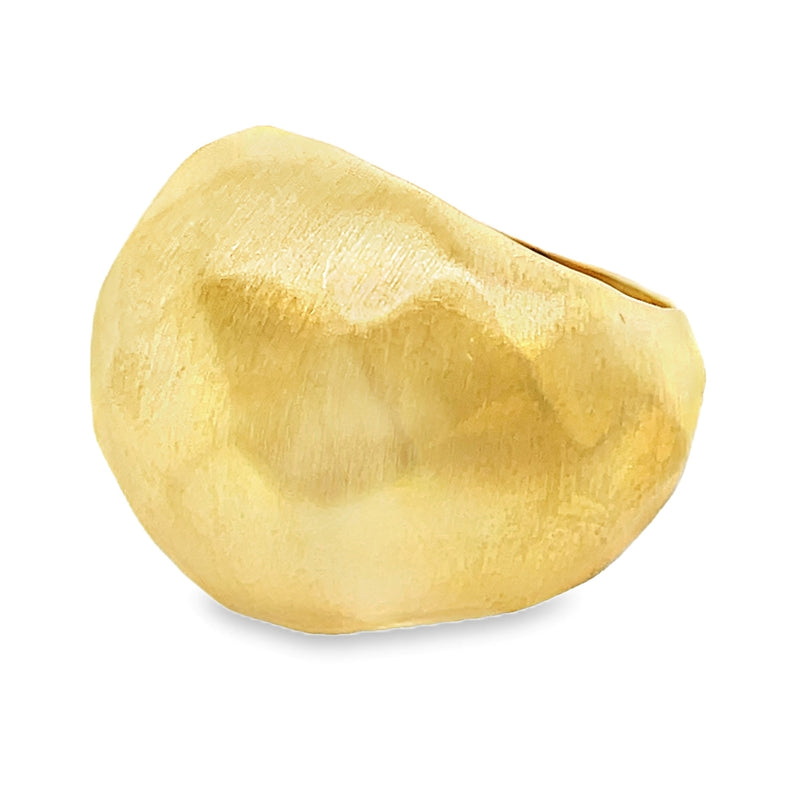 22K YELLOW GOLD PLATED BRASS RING  #808-00003