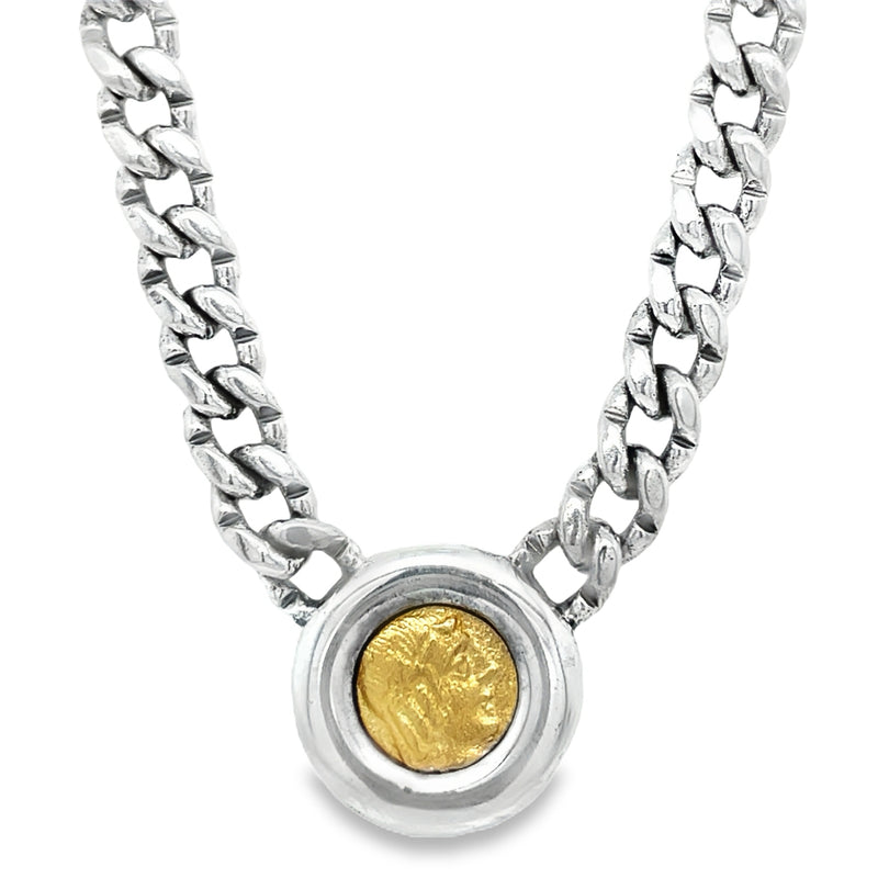 SILVER PLATED NECKLACE  #805-00579