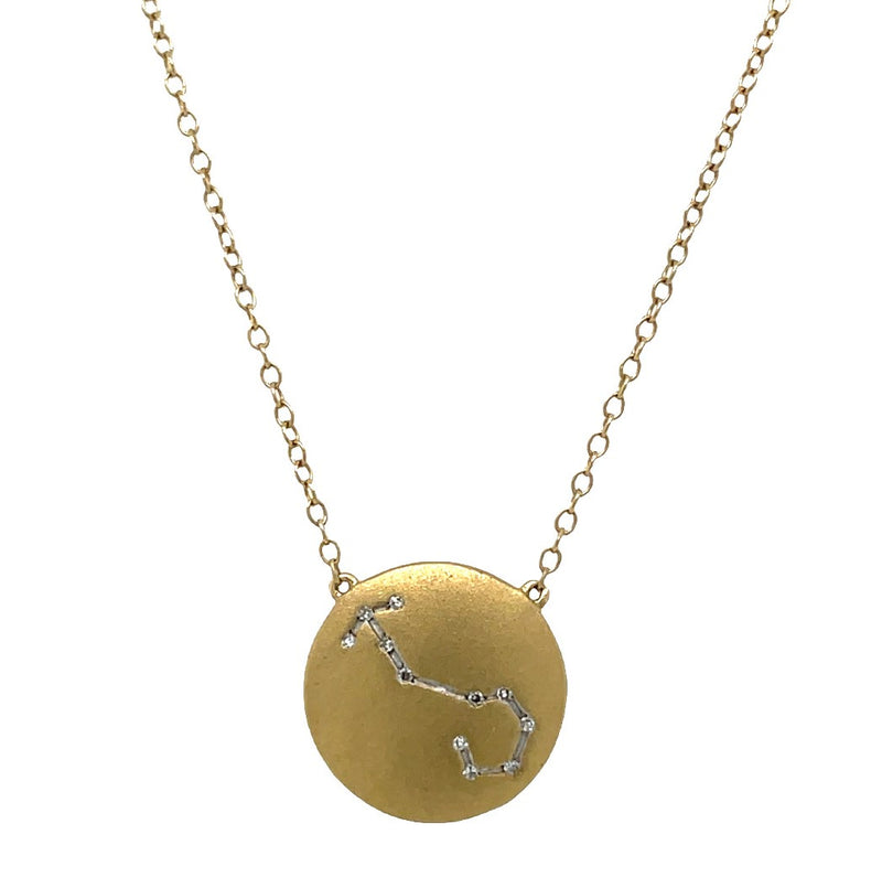 STERLING SILVER GOLD PLATED SCORPIO NECKLACE