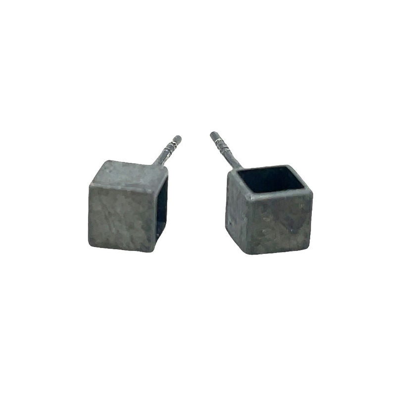 OXIDIZED STERLING SILVER EARRINGS  #650-00222