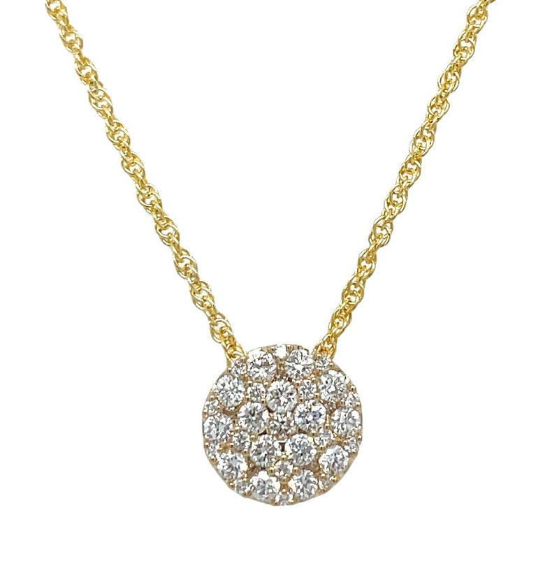 14K YELLOW GOLD DIAMOND NECKLACE