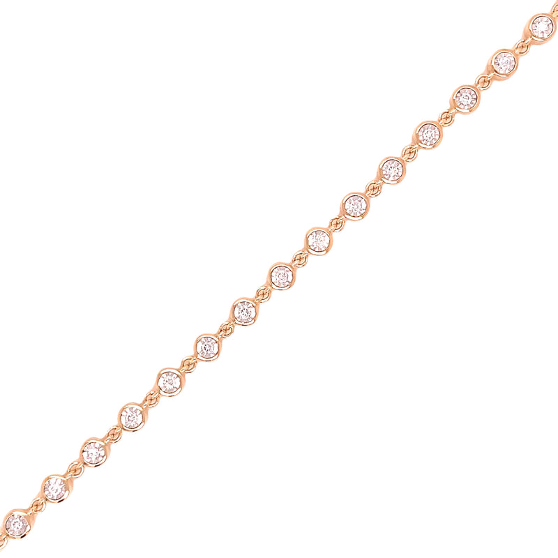 14K YELLOW GOLD DIAMOND BRACELET