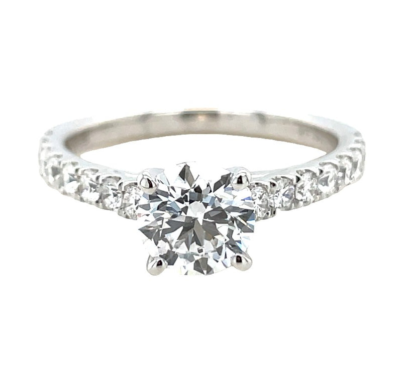 14K WHITE GOLD DIAMOND RING