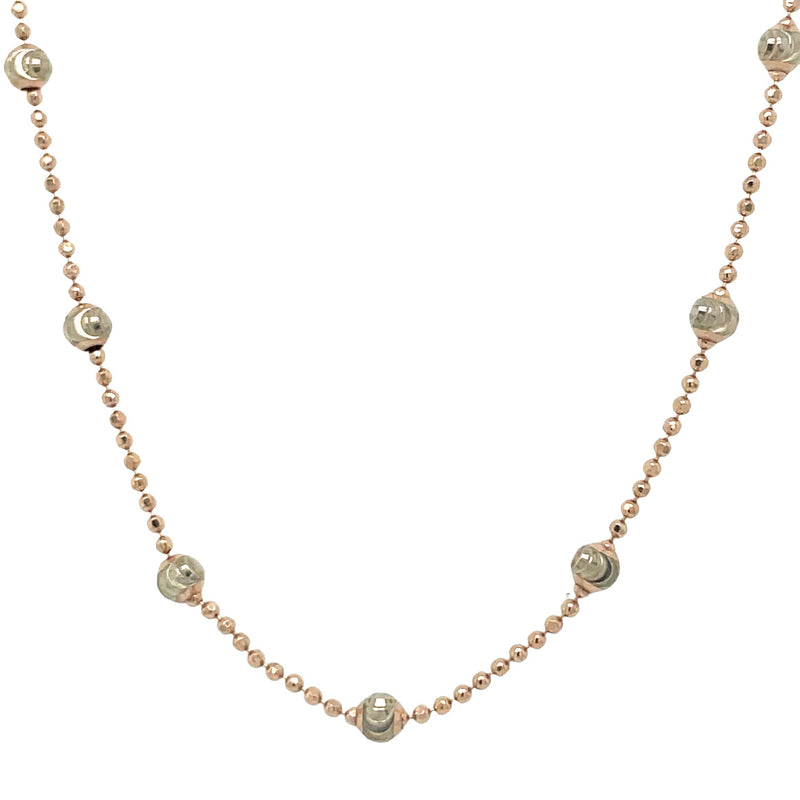 ROSE GOLD PLATED STERLING SILVER NECKLACE