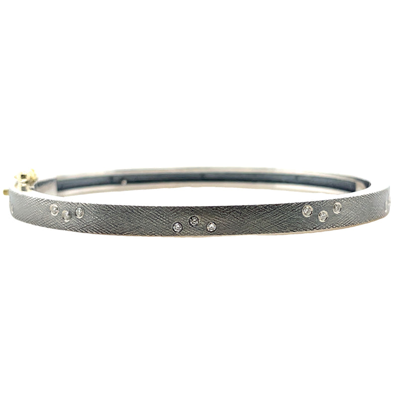 STERLING SILVER DIAMOND BRACELET  #610-00183