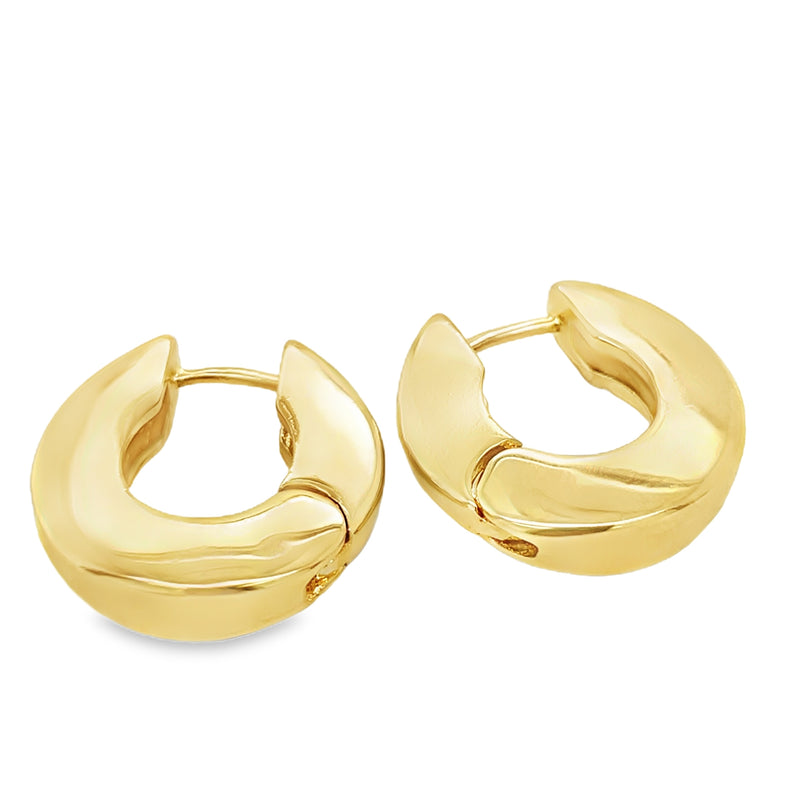 GOLD PLATED HUGGY EARRINGS  #806-00567