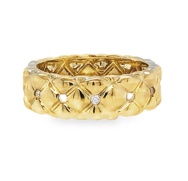 14K YELLOW GOLD DIAMOND RING  #150-00538