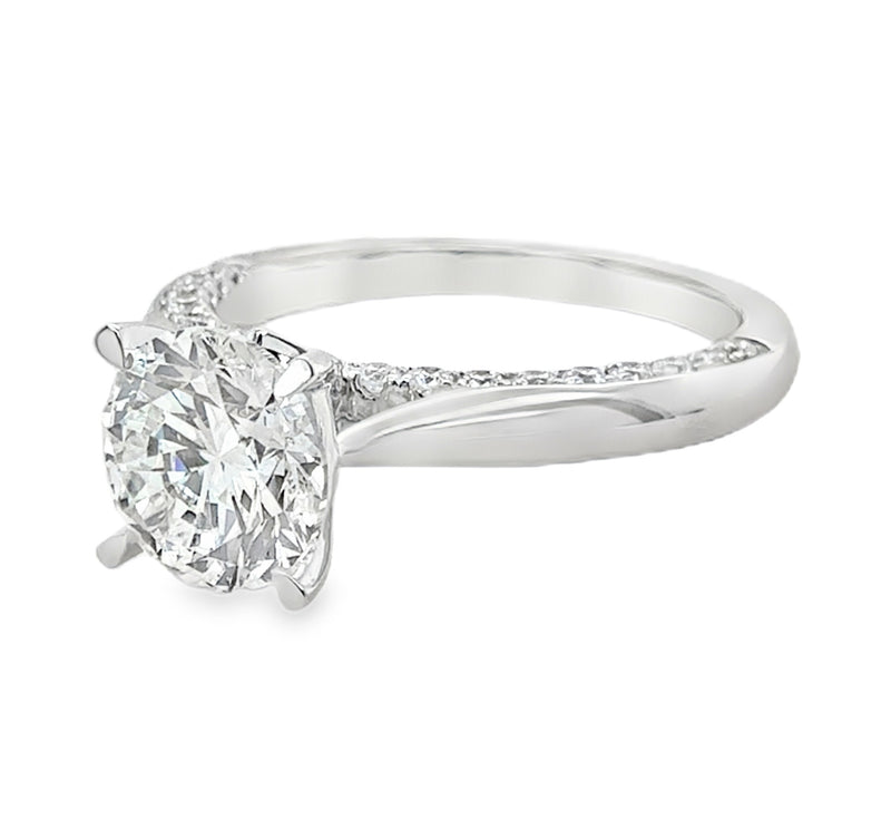 14K WHITE GOLD DIAMOND RING  #100-00121