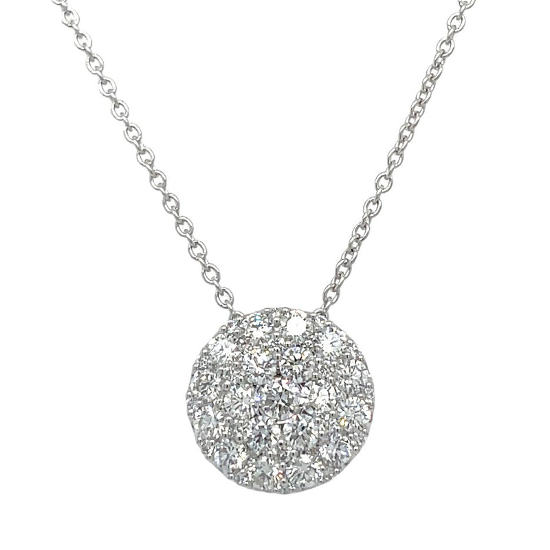 14K WHITE GOLD DIAMOND NECKLACE